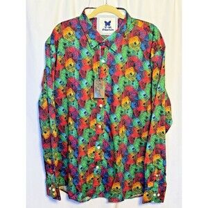 T R Premium Men's Long Sleeve Button Down Shirt Size 3XL